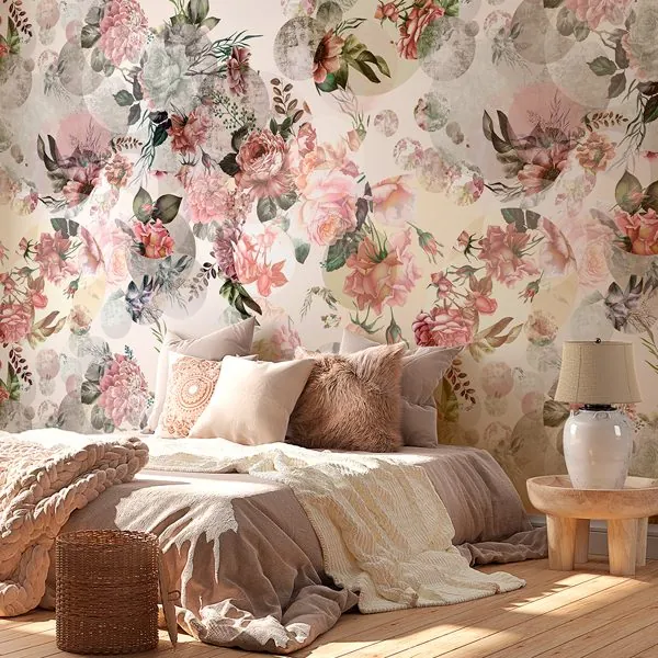 Botanical — ambiente com o papel de parede aplicado