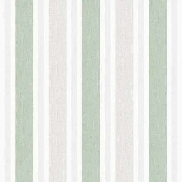 Listrado Intercalado Textura Linho Verde — estampa do papel de parede